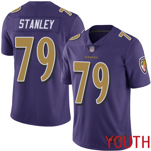 Baltimore Ravens Limited Purple Youth Ronnie Stanley Jersey NFL Football 79 Rush Vapor Untouchable